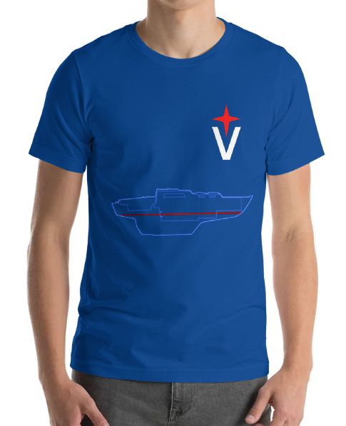 T-shirt: Albin Vega Outline (royalblue)